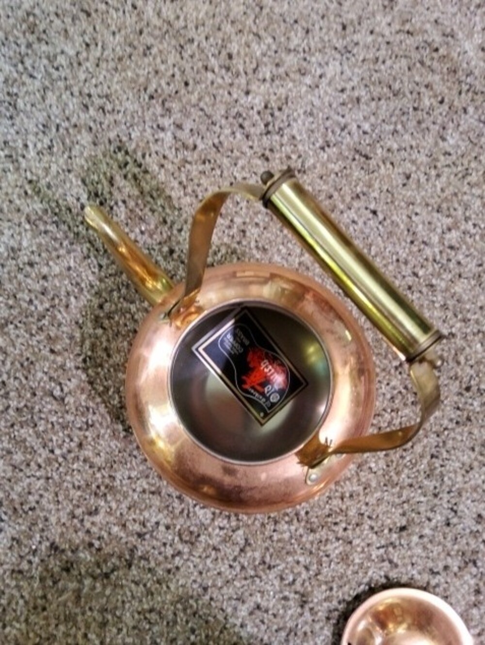 Old Dutch International Copper and Brass Stovetop Kettle - Picture 2 of 7